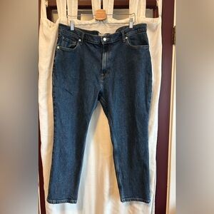 Everlane Blue Denim Crop Original Cheeky Jeans